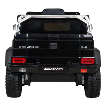 Mercedes G63 AMG Autko na akumulator Czarny + Pilot + 6 kół EVA + Wolny Start + MP3 LED